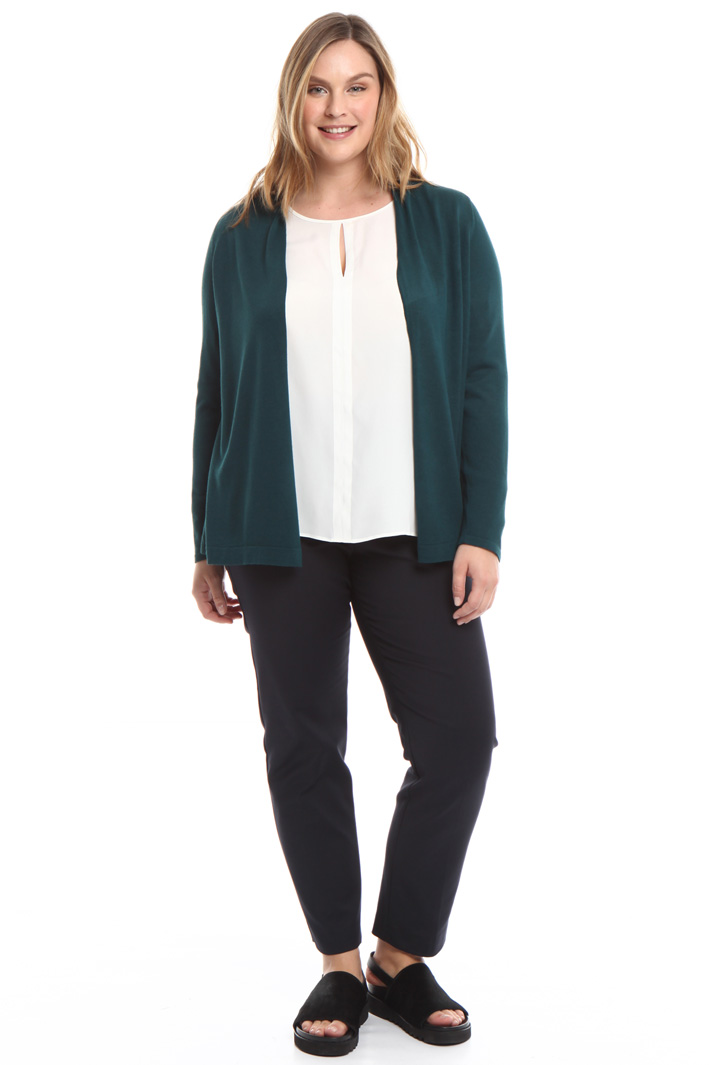 Cardigan in maglia e crepe Diffusione Tessile Cardigan in maglia e crepe Diffusione Tessile
