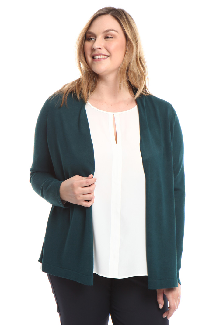 Cardigan in maglia e crepe Diffusione Tessile Cardigan in maglia e crepe Diffusione Tessile