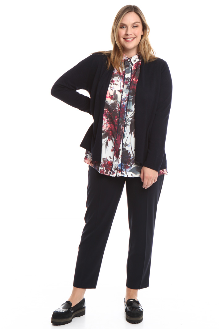 Cardigan in maglia e crepe Diffusione Tessile Cardigan in maglia e crepe Diffusione Tessile
