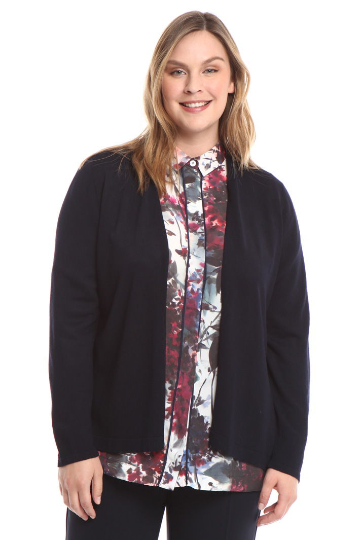 Cardigan in maglia e crepe Diffusione Tessile Cardigan in maglia e crepe Diffusione Tessile