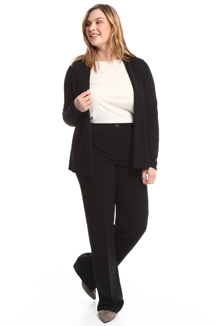 Cardigan in maglia e crepe Diffusione Tessile Cardigan in maglia e crepe Diffusione Tessile