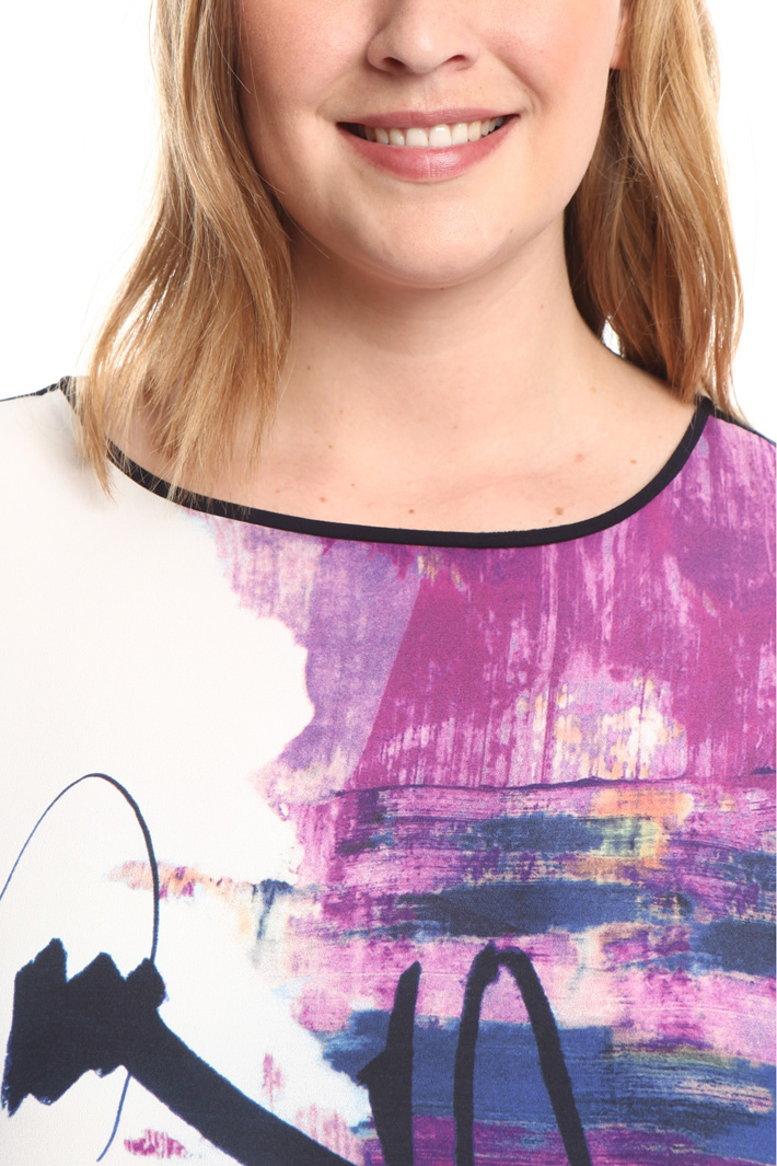 T-shirt a kimono con stampa Diffusione Tessile T-shirt a kimono con stampa Diffusione Tessile