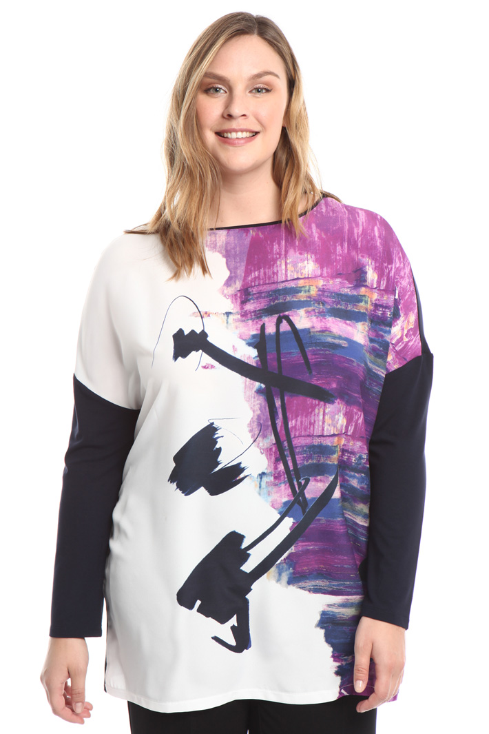 T-shirt a kimono con stampa Diffusione Tessile T-shirt a kimono con stampa Diffusione Tessile