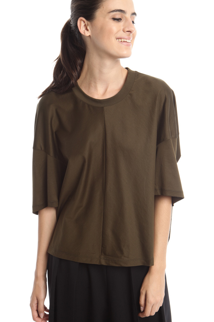 T-shirt boxy in cotone Diffusione Tessile T-shirt boxy in cotone Diffusione Tessile