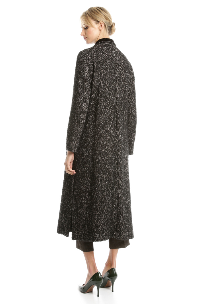 Cappotto in tweed di lana Diffusione Tessile Cappotto in tweed di lana Diffusione Tessile