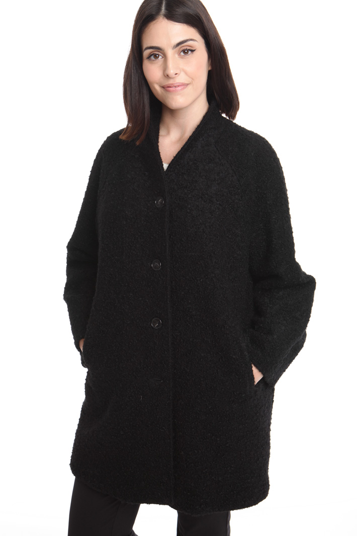 Cappotto bouclé in lana Diffusione Tessile Cappotto bouclé in lana Diffusione Tessile