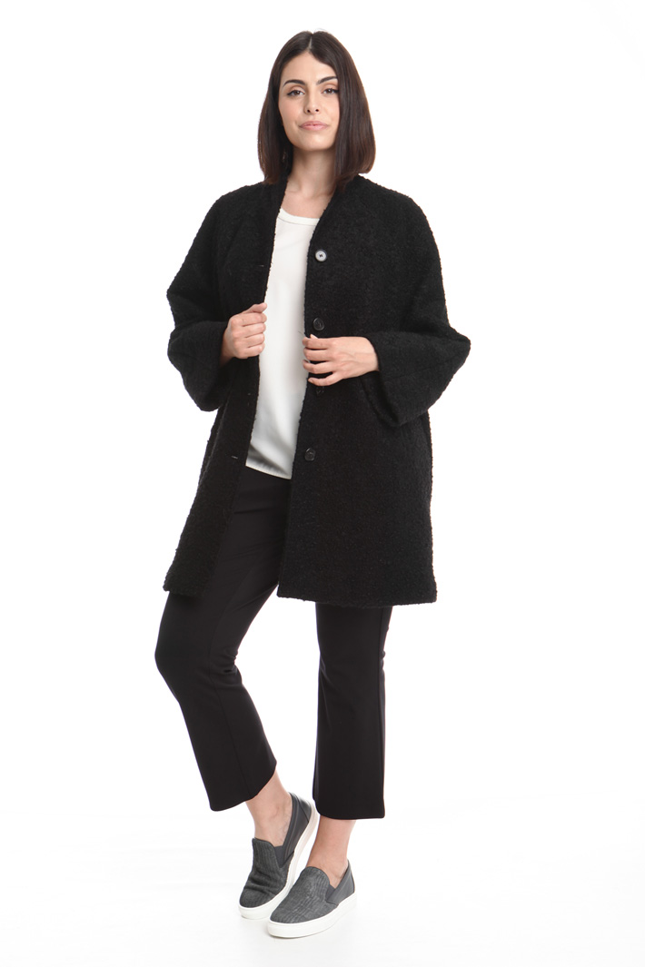 Cappotto bouclé in lana Diffusione Tessile Cappotto bouclé in lana Diffusione Tessile