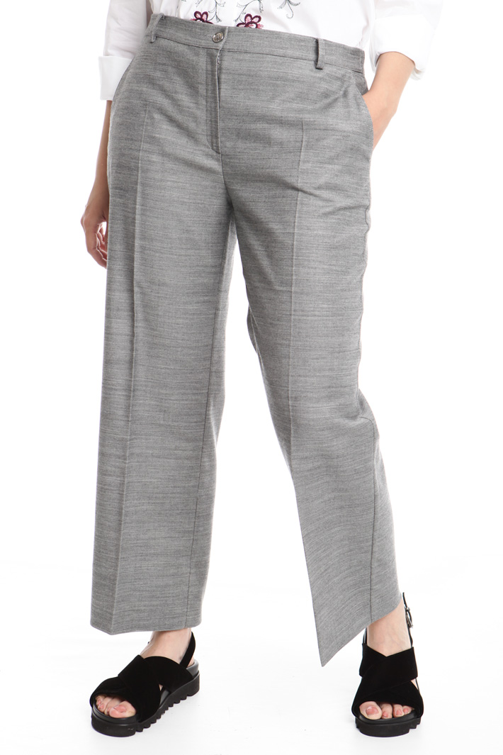 Pantalone linea dritta in lana Diffusione Tessile Pantalone linea dritta in lana Diffusione Tessile