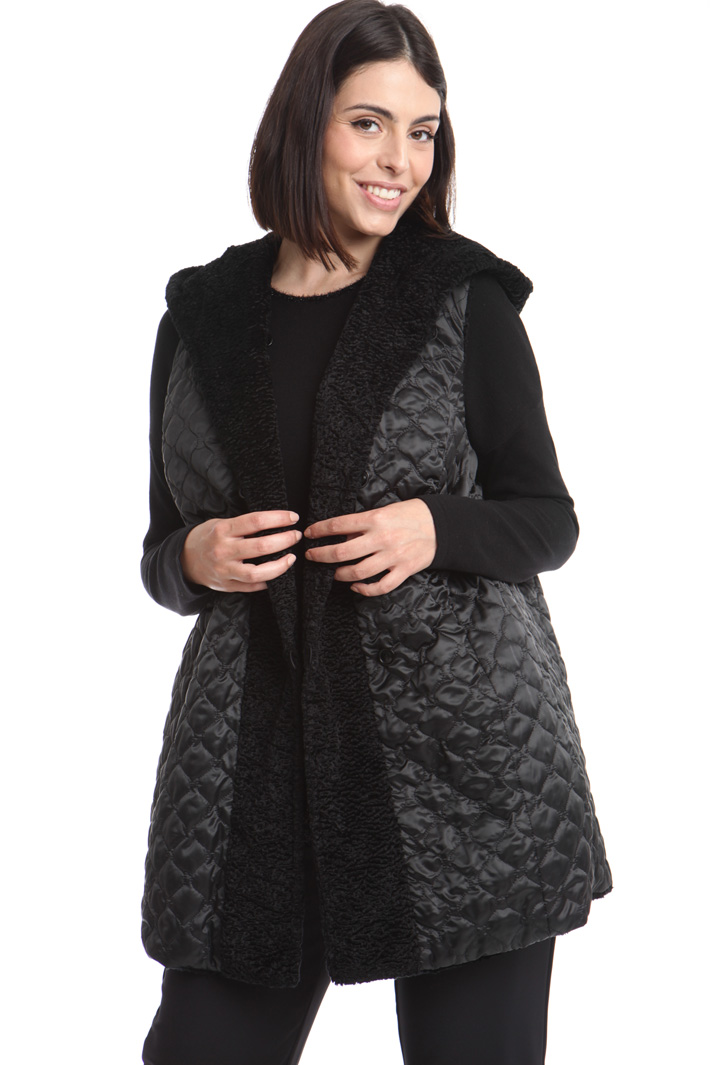 Gilet effetto astrakan Diffusione Tessile Gilet effetto astrakan Diffusione Tessile