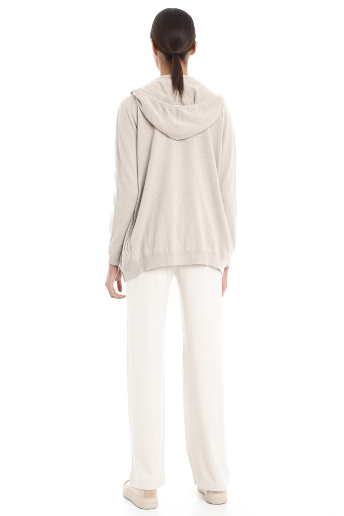 Cardigan con zip in cashmere Diffusione Tessile Cardigan con zip in cashmere Diffusione Tessile