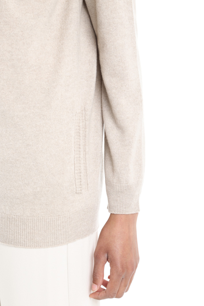 Cardigan con zip in cashmere Diffusione Tessile Cardigan con zip in cashmere Diffusione Tessile