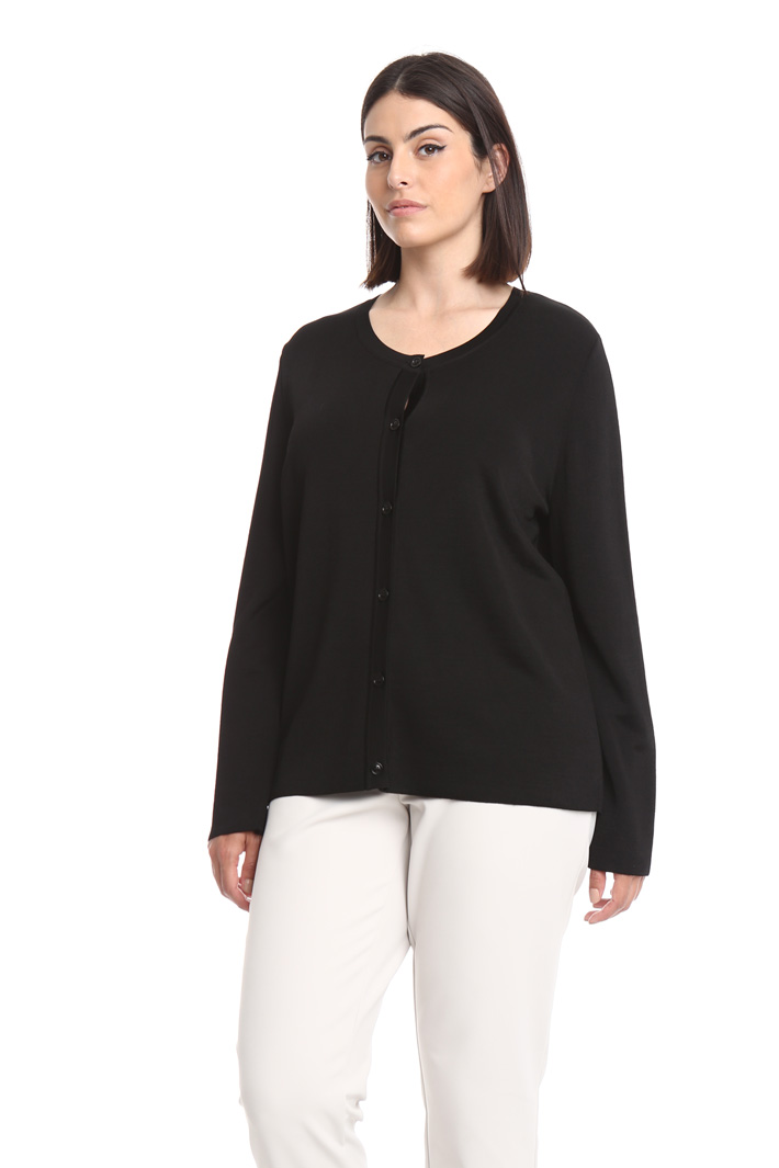 Cardigan in viscosa lucida Diffusione Tessile Cardigan in viscosa lucida Diffusione Tessile