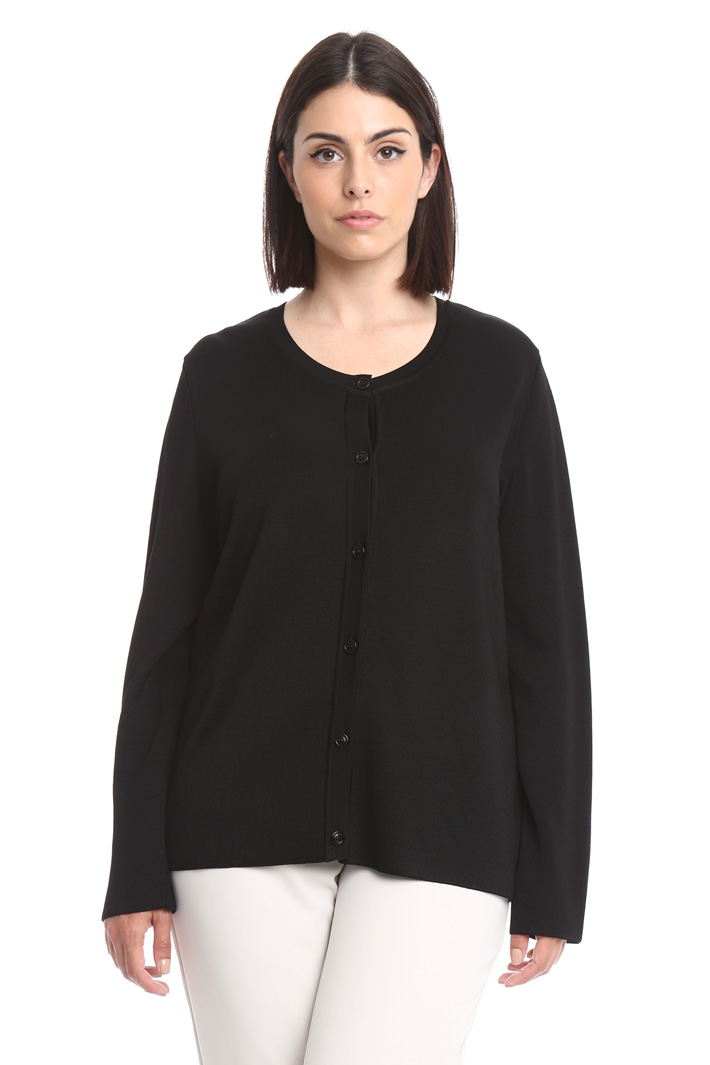Cardigan in viscosa lucida Diffusione Tessile Cardigan in viscosa lucida Diffusione Tessile