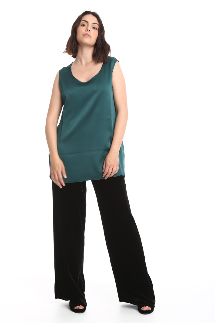 Top in crepe lucido Diffusione Tessile Top in crepe lucido Diffusione Tessile