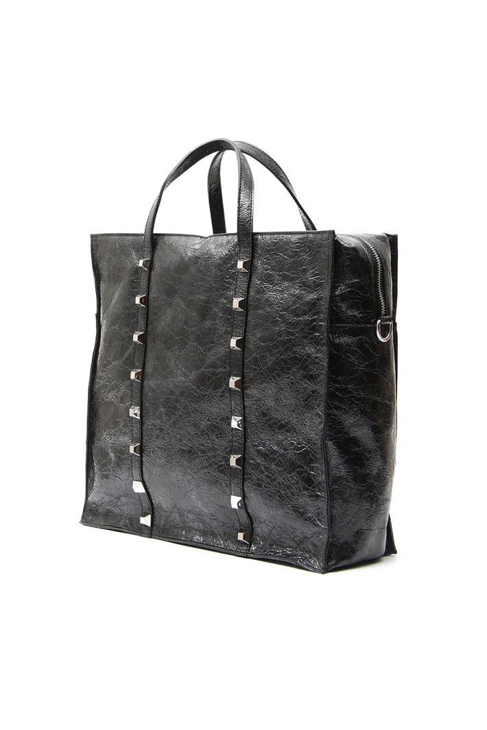 Borsa shopper con borchie Diffusione Tessile Borsa shopper con borchie Diffusione Tessile