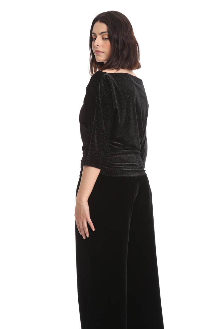 T-shirt in velluto lurex Diffusione Tessile T-shirt in velluto lurex Diffusione Tessile