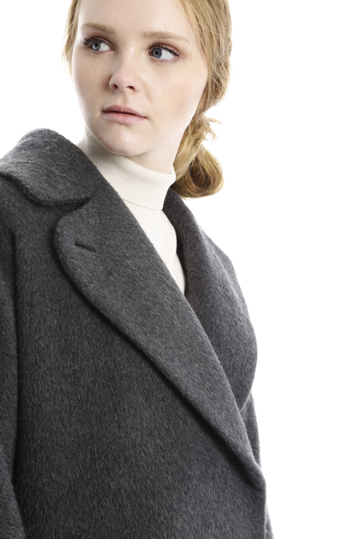 Brushed wool coat Diffusione Tessile Brushed wool coat Diffusione Tessile