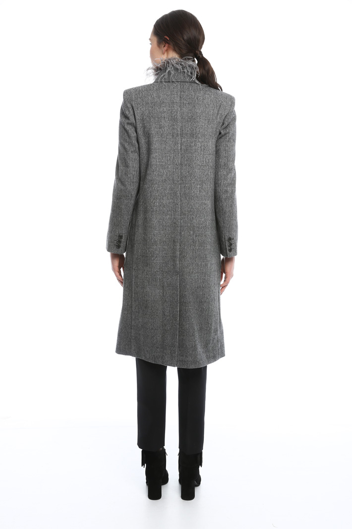 Cappotto in galles con piume Diffusione Tessile Cappotto in galles con piume Diffusione Tessile