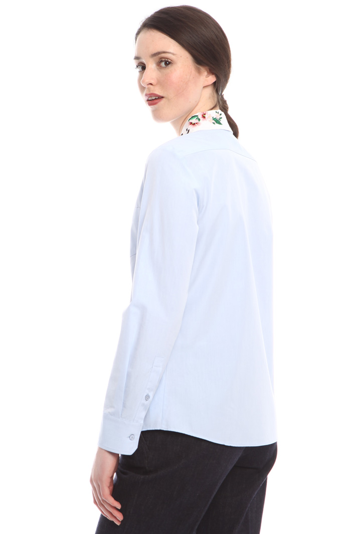 Camicia con colletto ricamato Diffusione Tessile Camicia con colletto ricamato Diffusione Tessile