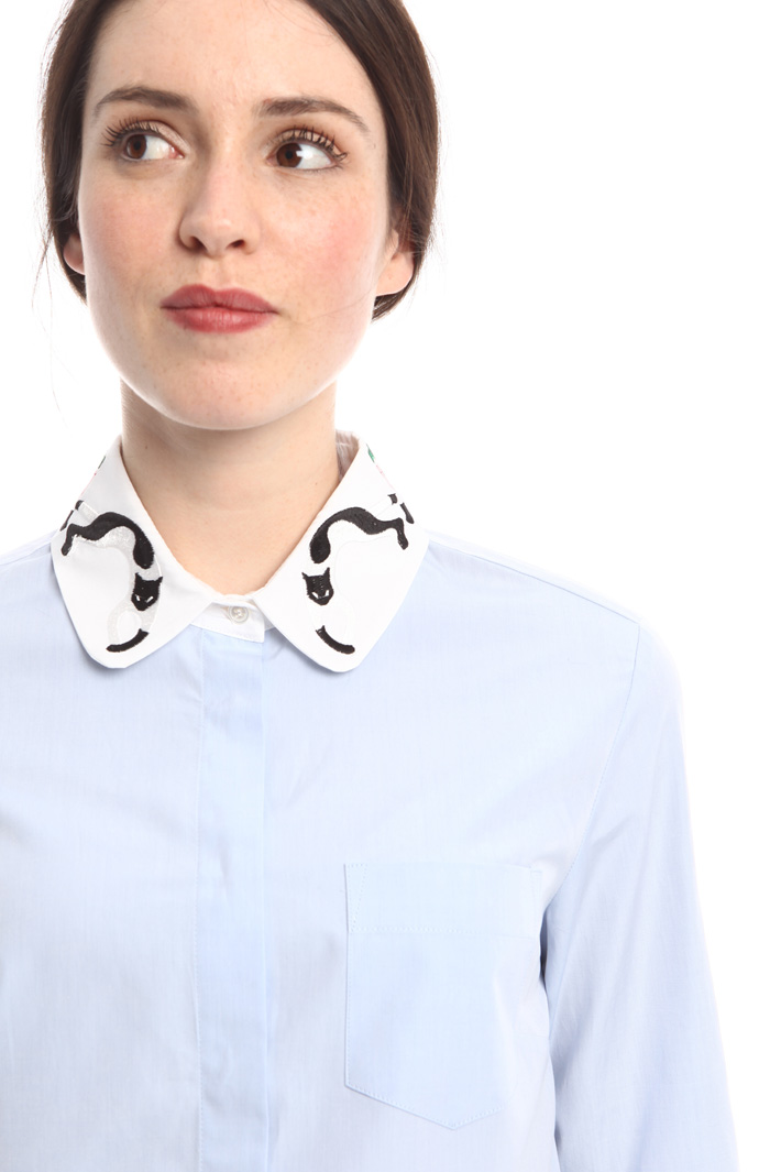 Camicia con colletto ricamato Diffusione Tessile Camicia con colletto ricamato Diffusione Tessile