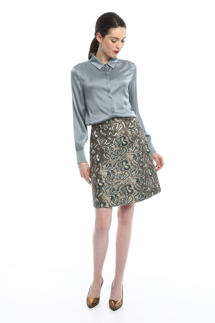 Camicia in raso di seta Diffusione Tessile Camicia in raso di seta Diffusione Tessile