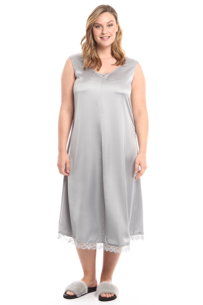 Abito fluido in raso stretch Diffusione Tessile Abito fluido in raso stretch Diffusione Tessile