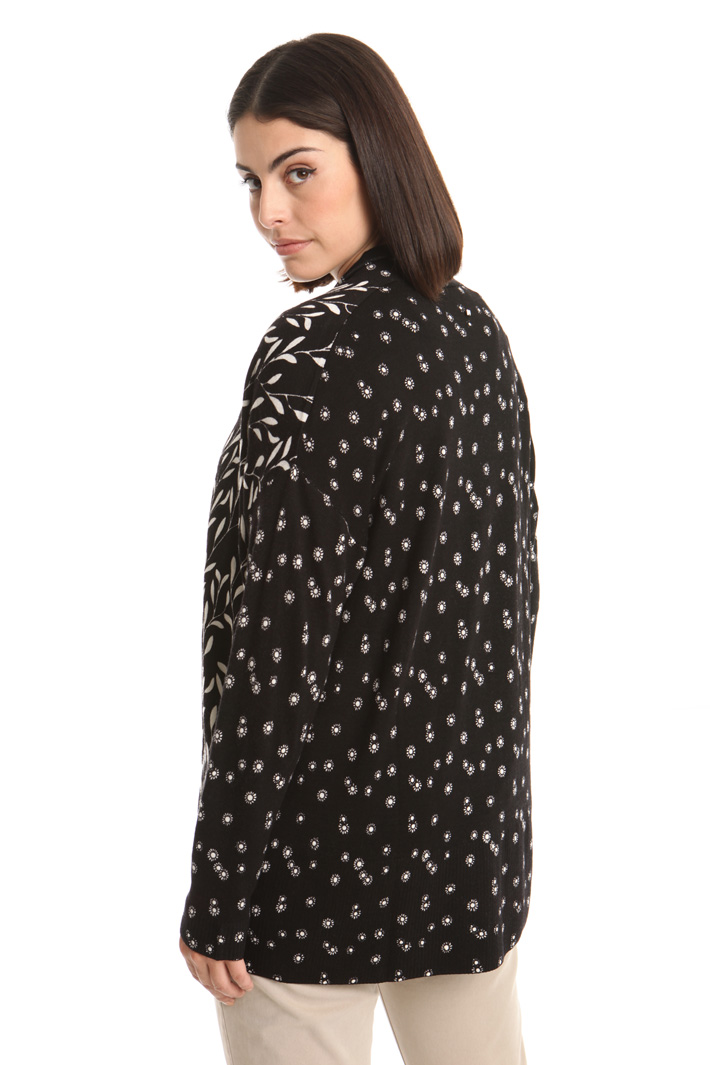 Cardigan con scollo a scialle Diffusione Tessile Cardigan con scollo a scialle Diffusione Tessile