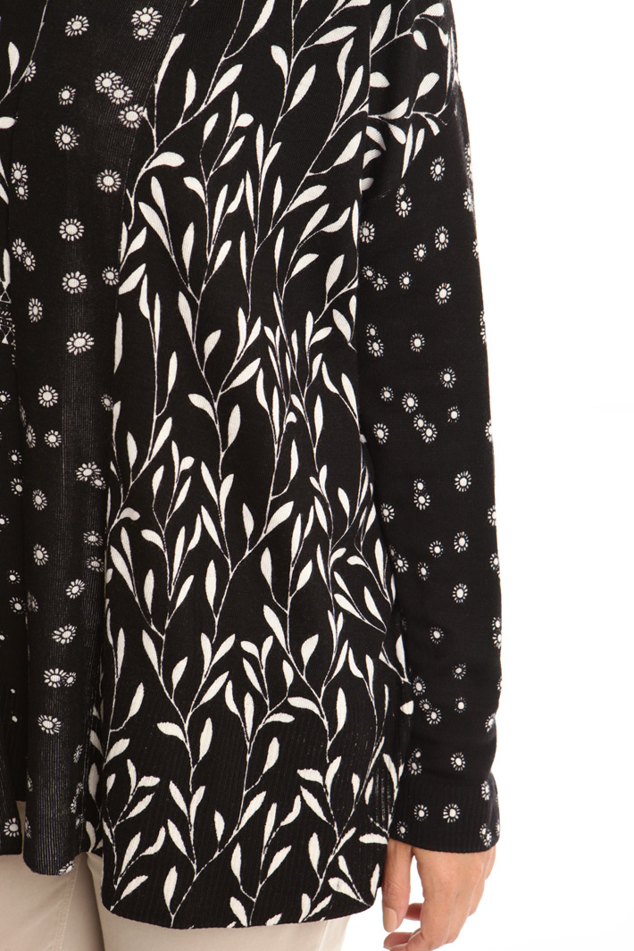 Cardigan con scollo a scialle Diffusione Tessile Cardigan con scollo a scialle Diffusione Tessile