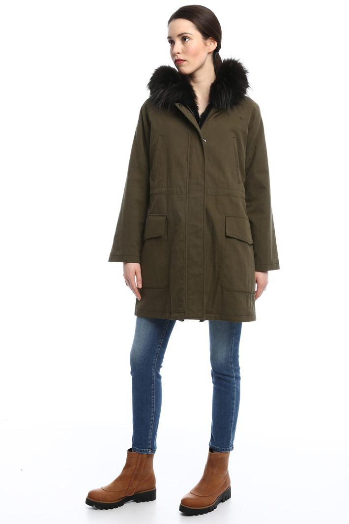 Parka con pelliccia interna Diffusione Tessile Parka con pelliccia interna Diffusione Tessile
