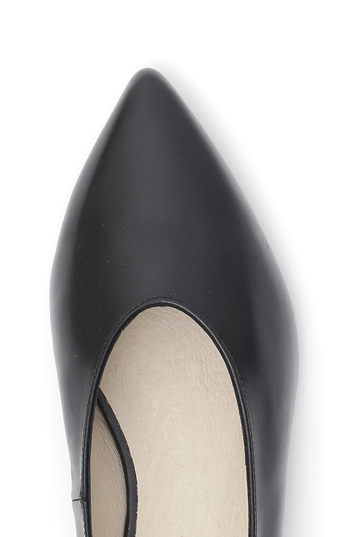 Ballerina accollata in pelle Diffusione Tessile Ballerina accollata in pelle Diffusione Tessile