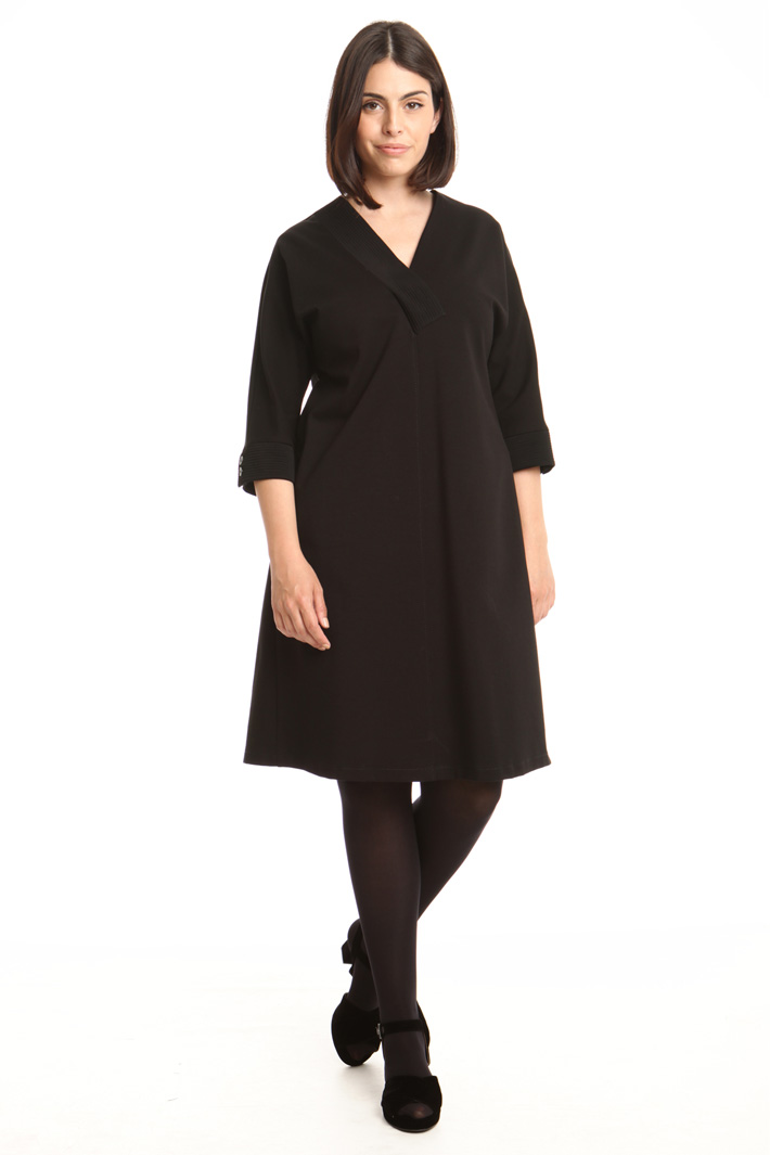 Abito in jersey con inserti Diffusione Tessile Abito in jersey con inserti Diffusione Tessile