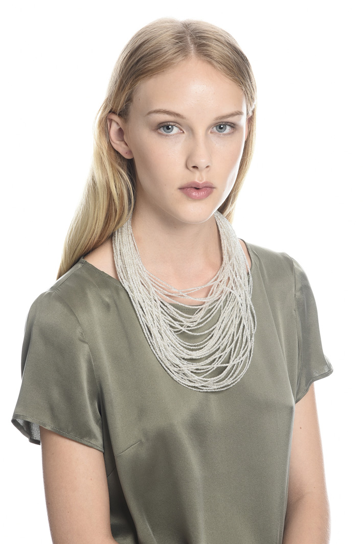 Collana multifilo in vetro Diffusione Tessile Collana multifilo in vetro Diffusione Tessile