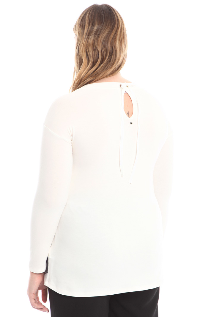 T-shirt in jersey con velluto Diffusione Tessile T-shirt in jersey con velluto Diffusione Tessile