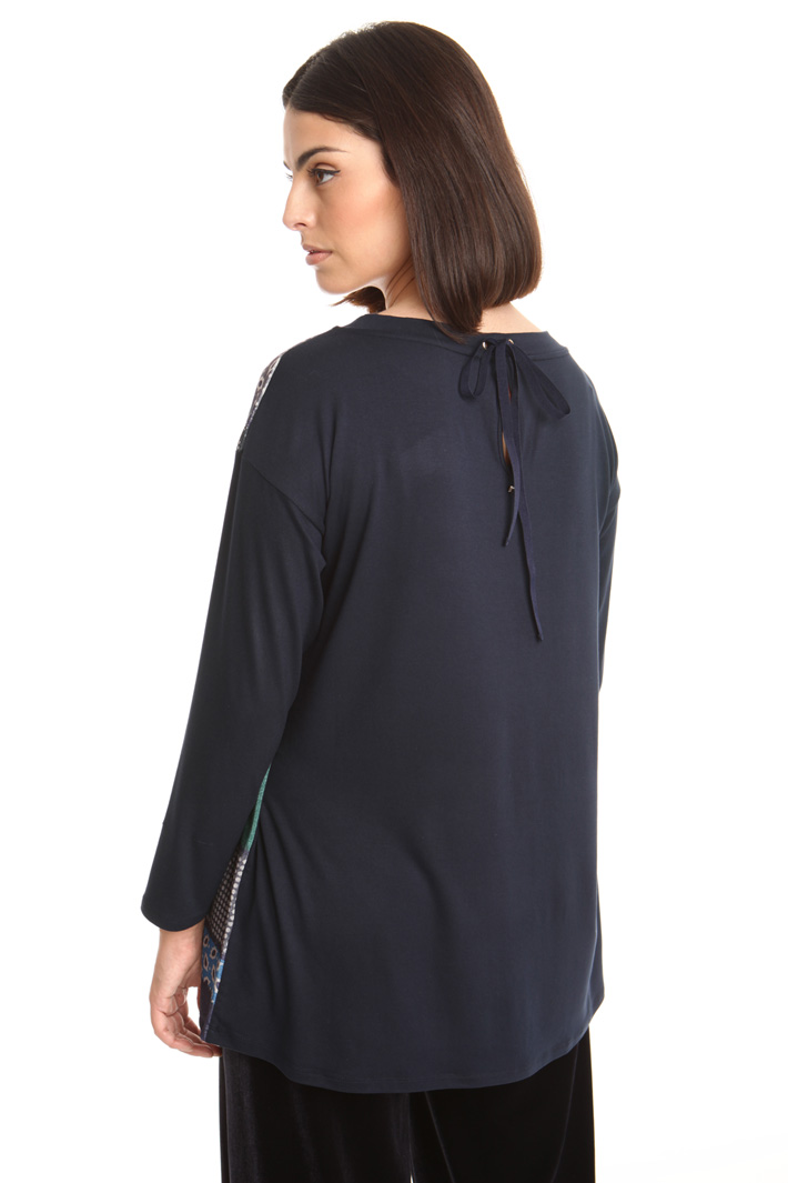 T-shirt in jersey con velluto Diffusione Tessile T-shirt in jersey con velluto Diffusione Tessile