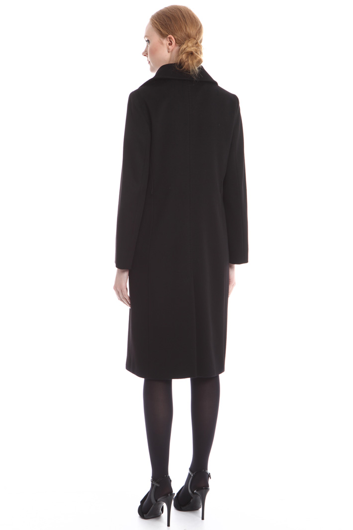 Cappotto doppiopetto in drap Diffusione Tessile Cappotto doppiopetto in drap Diffusione Tessile