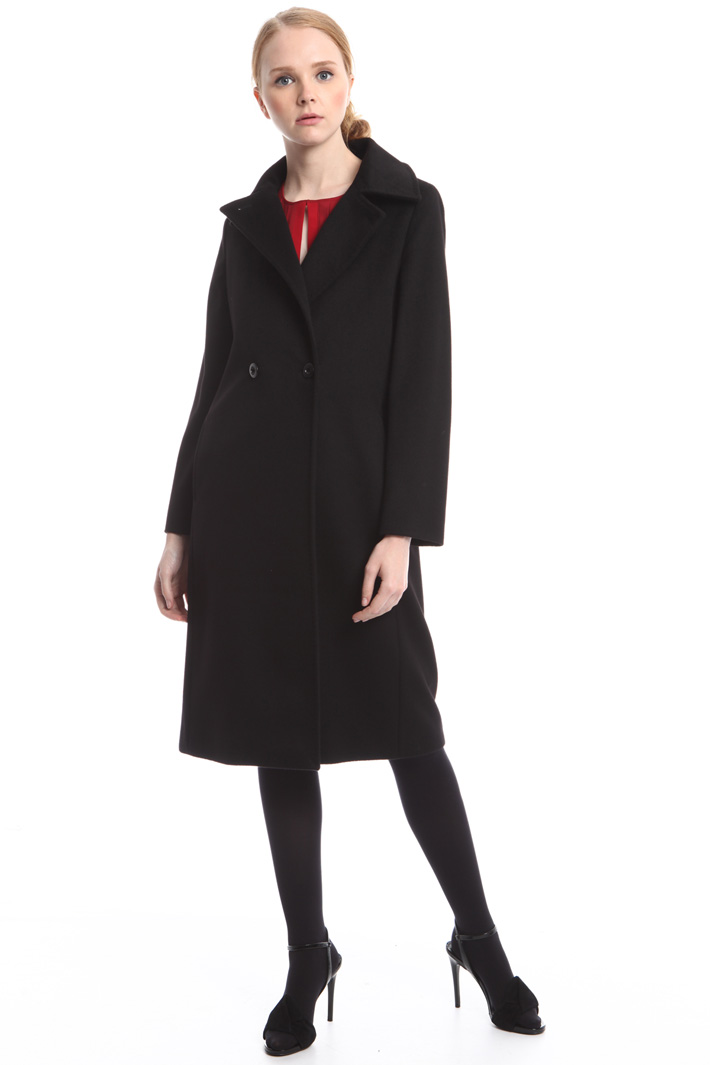 Cappotto doppiopetto in drap Diffusione Tessile Cappotto doppiopetto in drap Diffusione Tessile