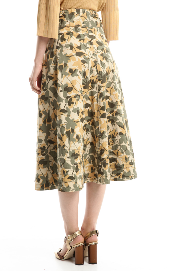 Gonna in gabardina stampata Diffusione Tessile Gonna in gabardina stampata Diffusione Tessile