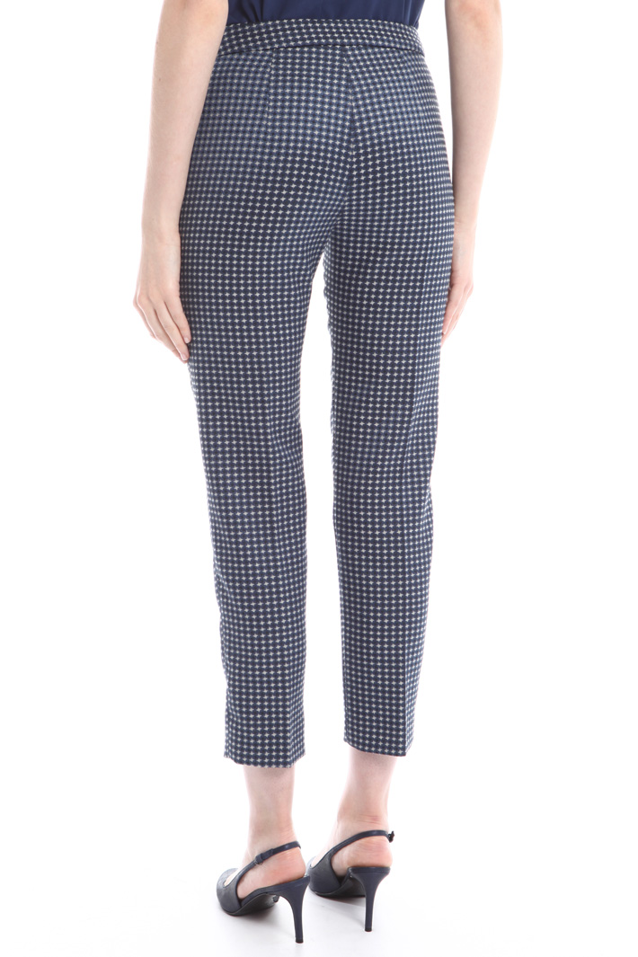 Pantaloni cropped jacquard Diffusione Tessile Pantaloni cropped jacquard Diffusione Tessile
