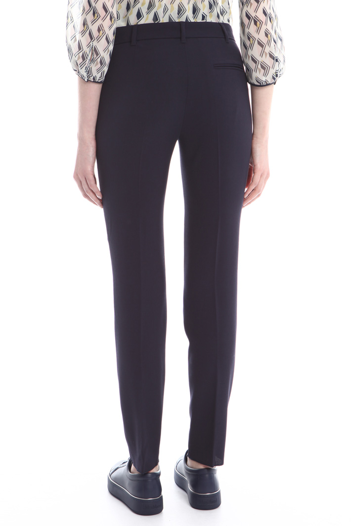 Pantaloni in crepe di lana Diffusione Tessile Pantaloni in crepe di lana Diffusione Tessile