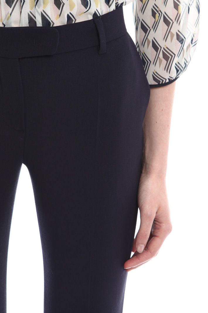 Pantaloni in crepe di lana Diffusione Tessile Pantaloni in crepe di lana Diffusione Tessile