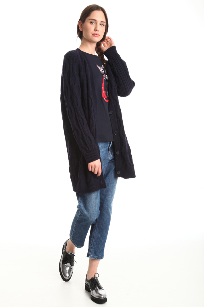 Cardigan in misto lana Diffusione Tessile Cardigan in misto lana Diffusione Tessile