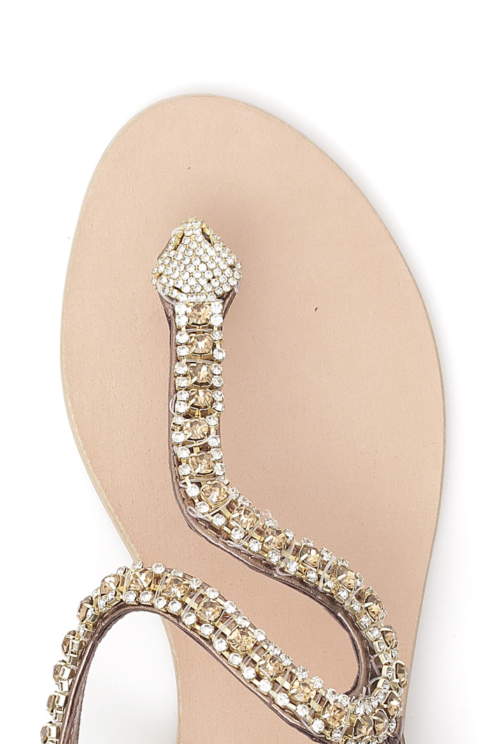 Sandalo flat con strass Intrend Sandalo flat con strass Intrend