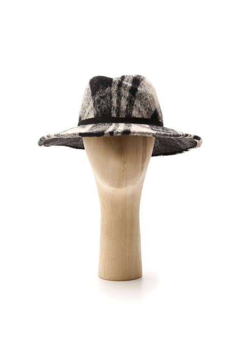 Checked fedora hat Intrend Checked fedora hat Intrend