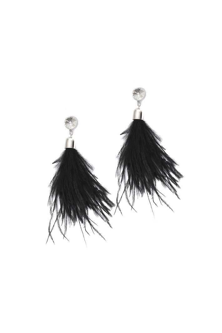 Orecchini con piume Diffusione Tessile Orecchini con piume Diffusione Tessile