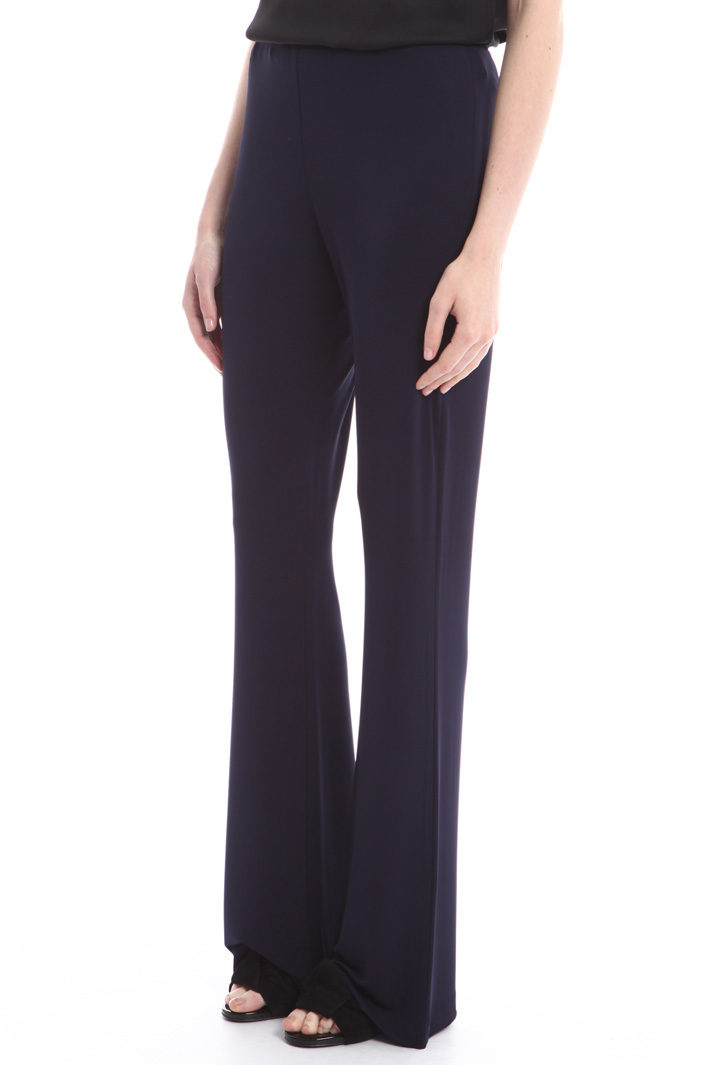 Pantaloni fluidi con zip Diffusione Tessile Pantaloni fluidi con zip Diffusione Tessile