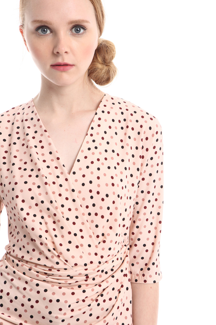 Top in jersey a pois Diffusione Tessile Top in jersey a pois Diffusione Tessile