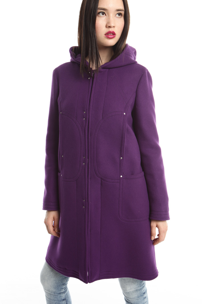 Cappotto montgomery in lana Diffusione Tessile Cappotto montgomery in lana Diffusione Tessile