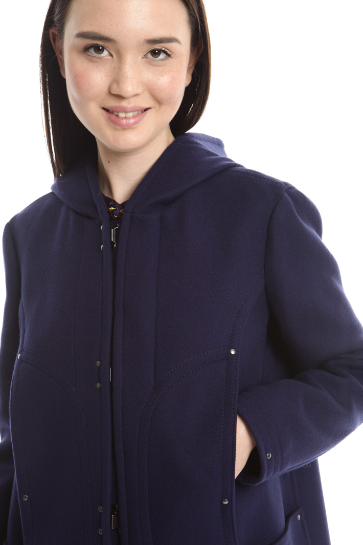 Cappotto montgomery in lana Diffusione Tessile Cappotto montgomery in lana Diffusione Tessile