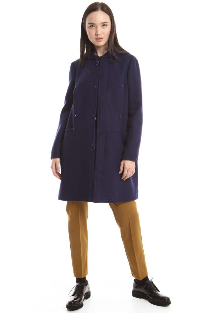 Cappotto montgomery in lana Diffusione Tessile Cappotto montgomery in lana Diffusione Tessile