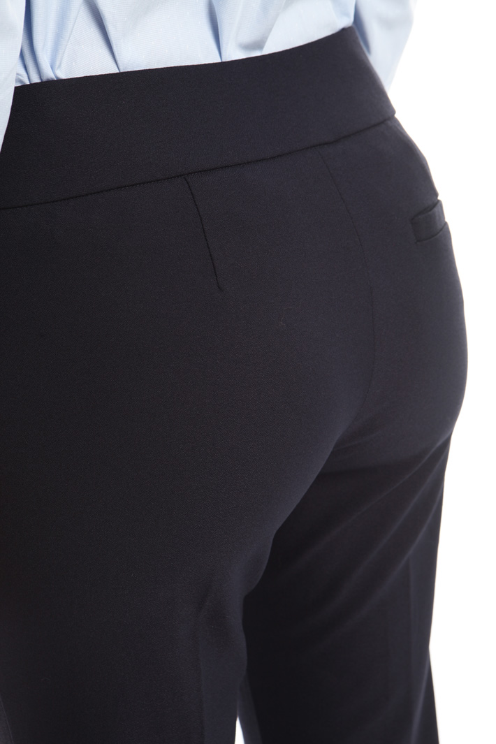 Pantaloni in crepe stretch Diffusione Tessile Pantaloni in crepe stretch Diffusione Tessile